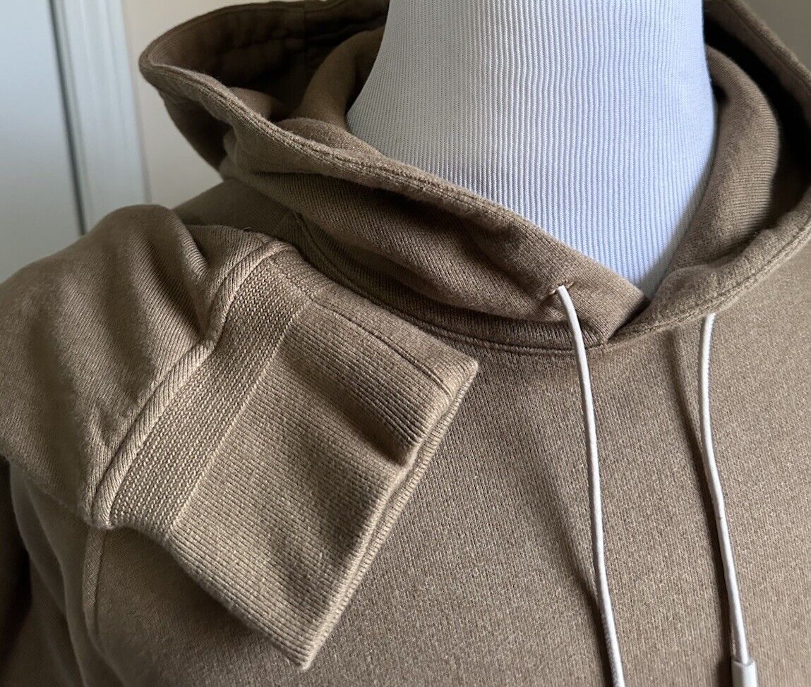 NWT $1195 Ermenegildo Zegna Hoodie Sweater Pullover Khaki 50 Eu ( M-L )