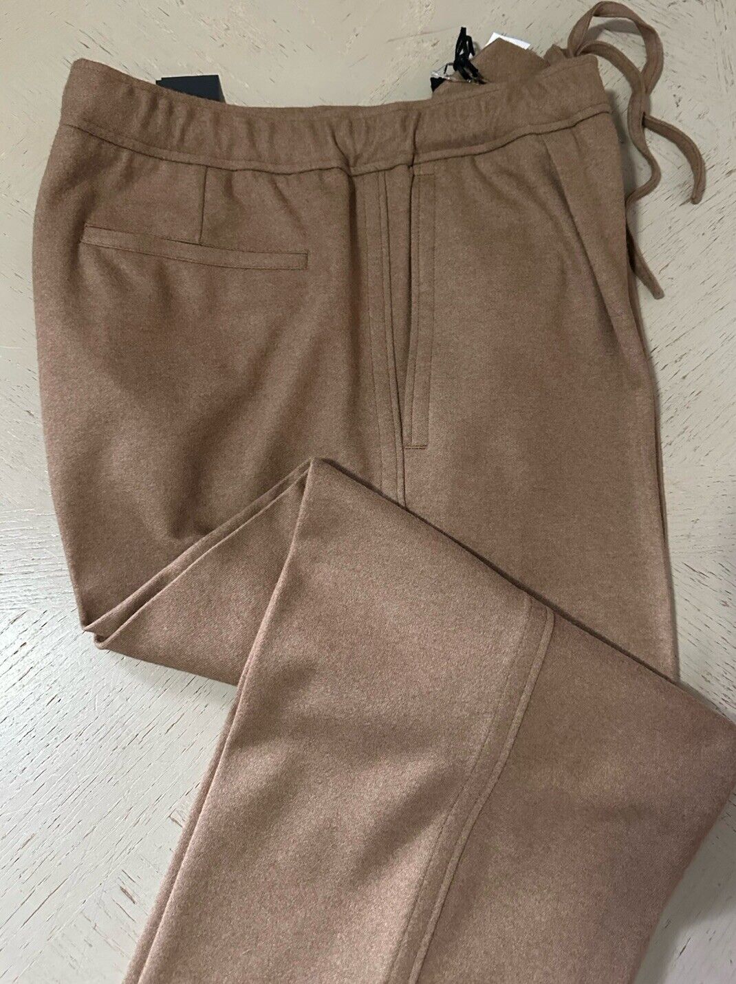 ZEGNA Mens Drawstring Jogger Fit Pants Brown 34 US/50 Eu New $1590