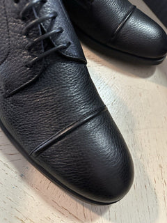 Ermenegildo Zegna Soft Leather Derby Dress Shoes Black 9.5 US/42.5 Eu New $990