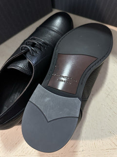 Ermenegildo Zegna Soft Leather Derby Dress Shoes Black 9.5 US/42.5 Eu New $990