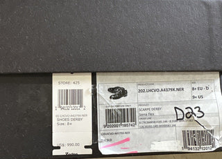 Ermenegildo Zegna Soft Leather Derby Dress Shoes Black 9.5 US/42.5 Eu New $990