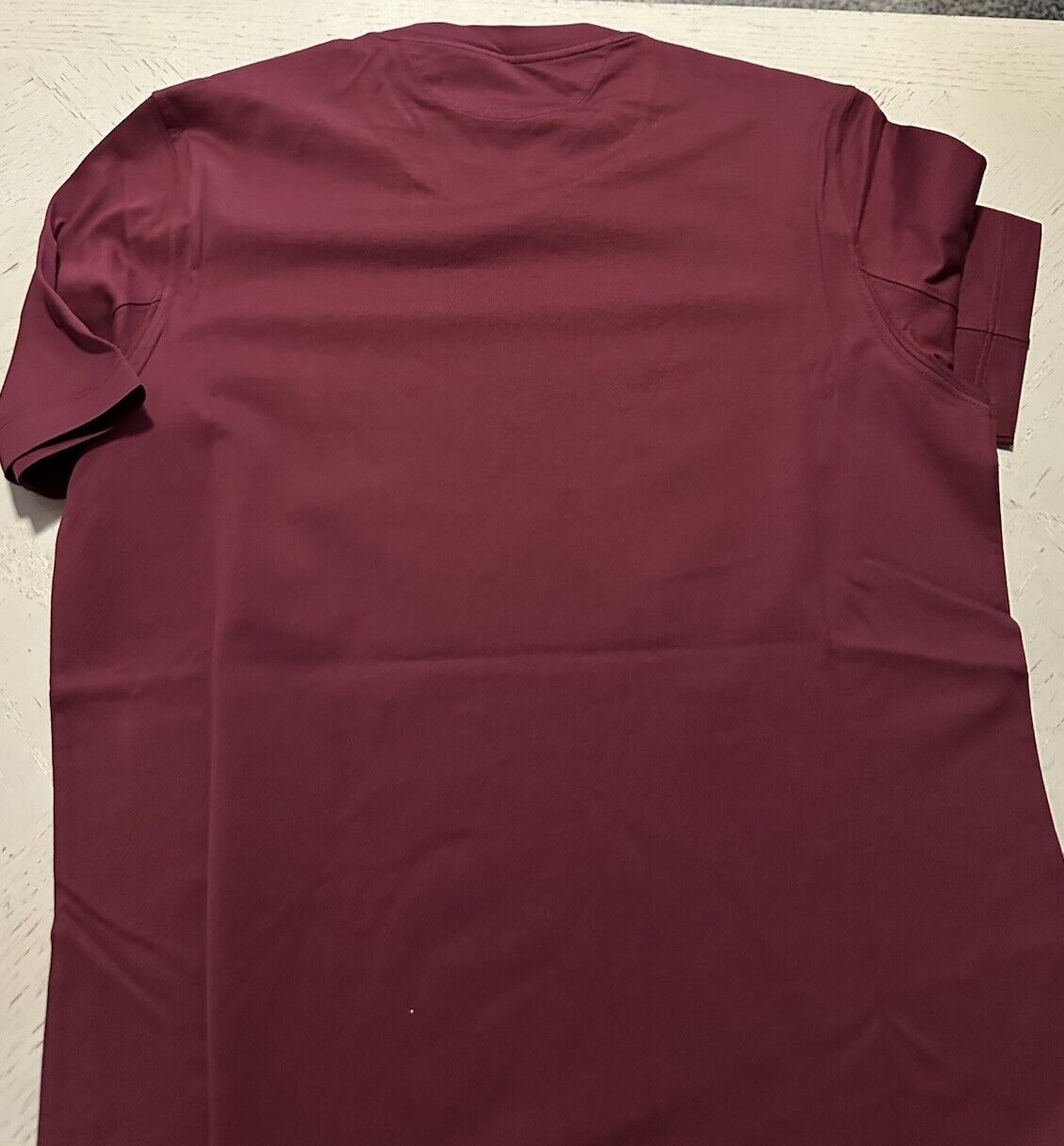 Brunello Cucinelli Men’s T Shirt Burgundy Size S New $675 Italy