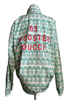NWT $1900 Gucci Men's Oversized Track Jacket Green/white Size 42 US/52 Eu  Italy