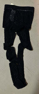 TOM FORD Circle Lace Footed Tights Black Size XS New $890