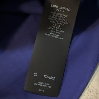 Saint Laurent Men Shirt Overshirt Jacket Encre/Blue Size 39/M $850 Italy