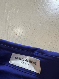 Saint Laurent Men Shirt Overshirt Jacket Encre/Blue Size 39/M $850 Italy