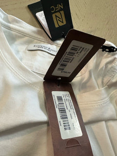 Stefano Ricci Men's Embroidered Chain Logo T-Shirt XL White Italy New $750