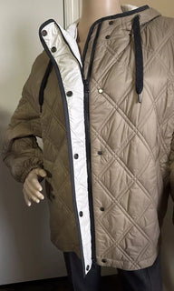 New S5495 Brunello Cucinelli Hooded Padded Jacket Camel Size 40/4