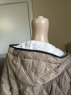 New S5495 Brunello Cucinelli Hooded Padded Jacket Camel Size 40/4