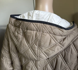 New S5495 Brunello Cucinelli Hooded Padded Jacket Camel Size 40/4