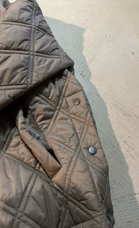 New S5495 Brunello Cucinelli Hooded Padded Jacket Camel Size 40/4