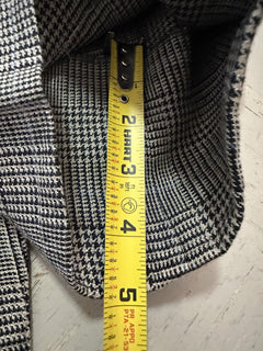 NWT $3295 Ralph Lauren Purple Label Silk/Lin. Glen Plaid Suit Cream/Black 44R US