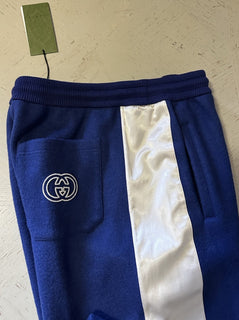 New $1800 Gucci Men’s Track Pants Blue/Multicolor Size XL 715900