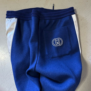 New $1800 Gucci Men’s Track Pants Blue/Multicolor Size XL 715900