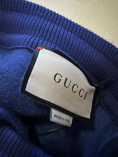 New $1800 Gucci Men’s Track Pants Blue/Multicolor Size XL 715900