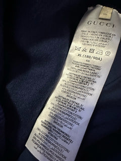 New $1800 Gucci Men’s Track Pants Blue/Multicolor Size XL 715900