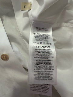 New Gucci Men’s Oversized Shirt White 50 Eu/XXL Italy
