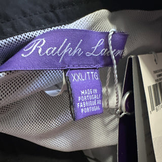 NWT $395 Ralph Lauren Purple Label Men Mayfair Swim Short Black/Yellow Size XXL