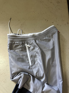 New $950 Thom Browne Men Track Pants Gray/Navy Size 3/L Italy