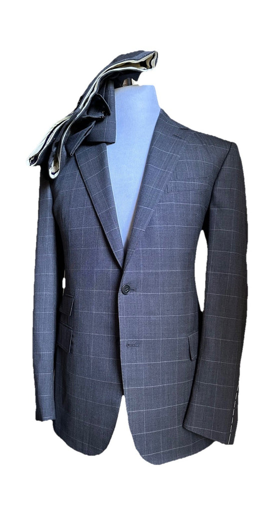 NWT $3295 Ralph Lauren Purple Label Wool Suit DK Gray 40R US/50R Eu