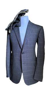 NWT $3295 Ralph Lauren Purple Label Wool Suit DK Gray 40R US/50R Eu