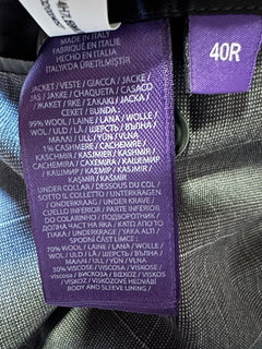 NWT $3295 Ralph Lauren Purple Label Wool Suit DK Gray 40R US/50R Eu