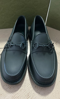 Gucci Men Rubber Loafers Shoes Green 12 US/11 UK New $550 771340