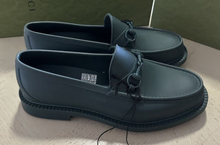 Gucci Men Rubber Loafers Shoes Green 12 US/11 UK New $550 771340