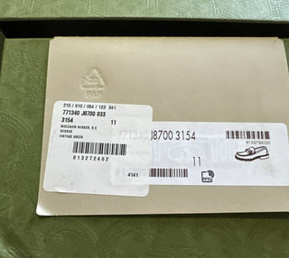 Gucci Men Rubber Loafers Shoes Green 12 US/11 UK New $550 771340