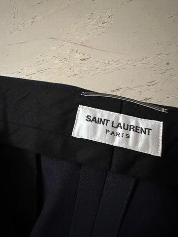 NWT $1290 Saint Laurent Men Tuxedo Pants Navy 50 Euro/ 34 US