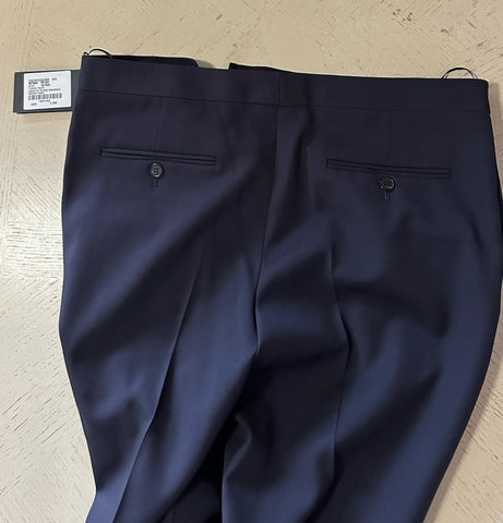 NWT $1290 Saint Laurent Men Tuxedo Pants Navy 52 Euro/36 US