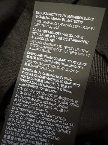 NWT $1290 Saint Laurent Men Tuxedo Pants Navy 52 Euro/36 US