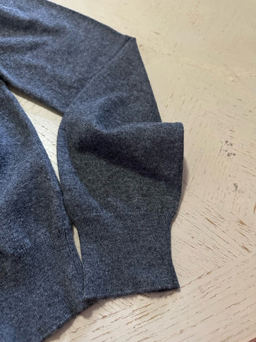 NWT $1095 Ermenegildo Zegna Long Sleeve Crewneck Sweater Gray 56 Eu/XXL Italy