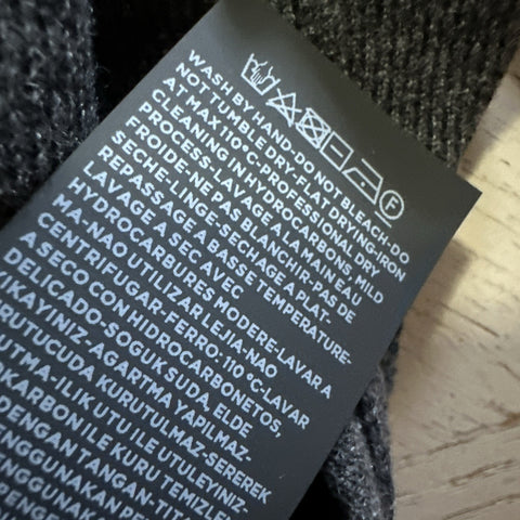 NWT $1095 Ermenegildo Zegna Long Sleeve Crewneck Sweater Gray 56 Eu/XXL Italy