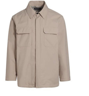 Kiton Men’s Woven Snap Jacket Beige Size 46 US/56 Eu New $3295
