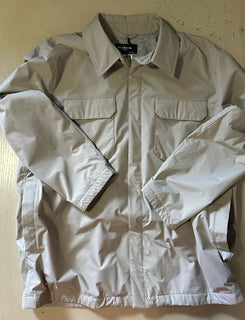 Kiton Men’s Woven Snap Jacket Beige Size 46 US/56 Eu New $3295