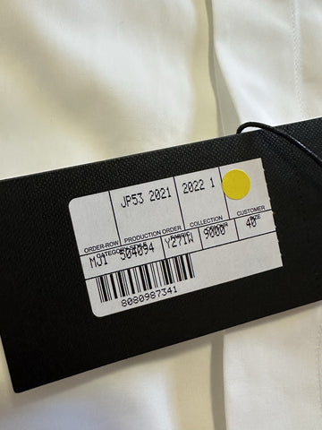 Saint Laurent Men Tuxedo Shirt White Size 40/15 3/4 New $990 Italy