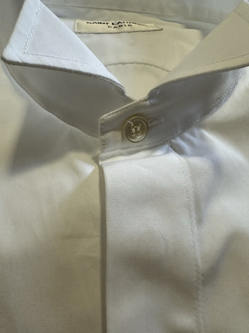 Saint Laurent Men Tuxedo Shirt White Size 40/15 3/4 New $990 Italy