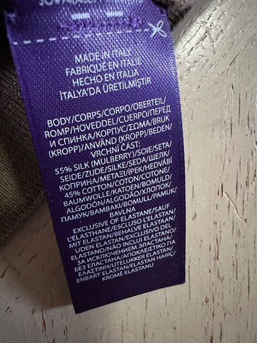 Ralph Lauren Purple Label Men Crewneck Silk/Cotton Sweater Taupe S New $795 Ita