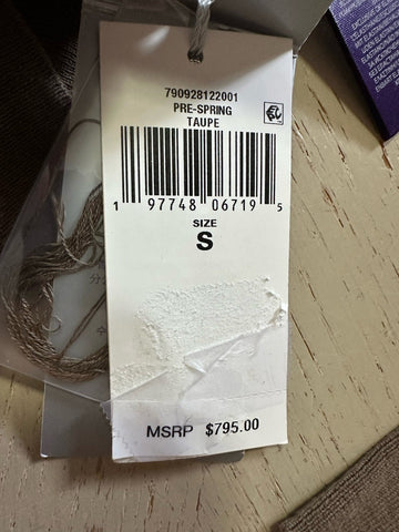 Ralph Lauren Purple Label Men Crewneck Silk/Cotton Sweater Taupe S New $795 Ita