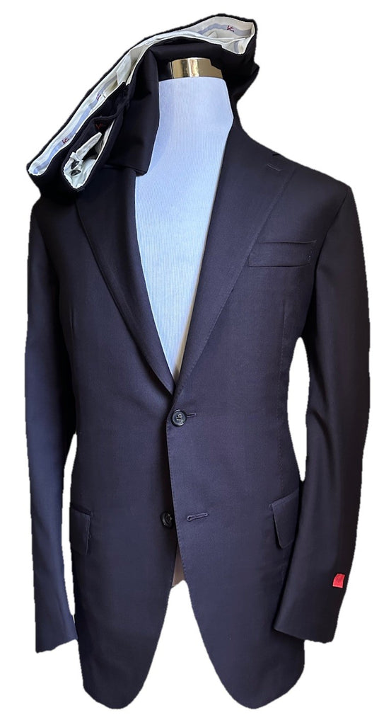 $6295 ISAIA Men’s Marechairo Soft Wool & Cashmere Suit DK Purple 46R US/56R Eu