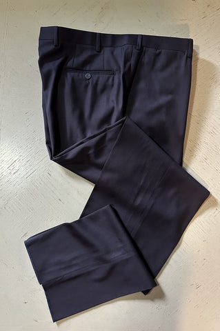 $6295 ISAIA Men’s Marechairo Soft Wool & Cashmere Suit DK Purple 46R US/56R Eu