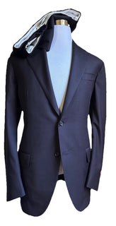 $6295 ISAIA Men’s Marechairo Soft Wool & Cashmere Suit DK Purple 46R US/56R Eu