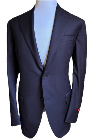 $6295 ISAIA Men’s Marechairo Soft Wool & Cashmere Suit DK Purple 46R US/56R Eu