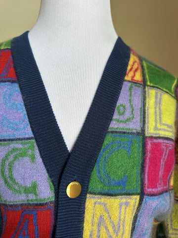 Gucci Men’s Cardigan Sweater Green/Yellow/Multi. Size M 725685 New $2850