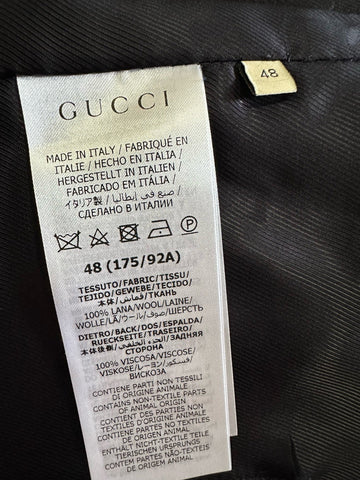 New $1300 Gucci Men GG Print Wool Vest Gilet Navy 38 US ( 48 Eu ) Italy