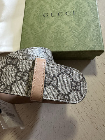 Gucci Women Leather GG Belt Brown/Beige Size 115/46 NWT 400593 HUH4V