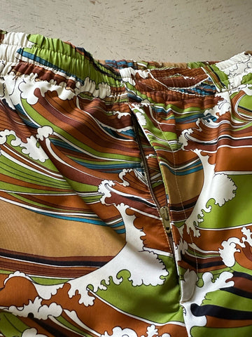 Gucci Mens Drawstring Short Pants Green/Camel/Multi 36 US/52 Eu New $1500