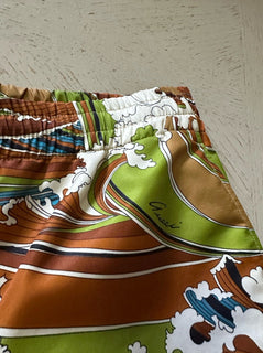Gucci Mens Drawstring Short Pants Green/Camel/Multi 36 US/52 Eu New $1500