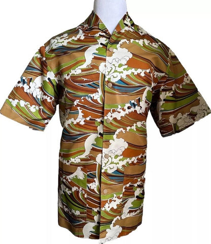 New $3100 Gucci Men Gucci Print Short/Shirt Suit Sets Green/Multi 42 Eu/52 US